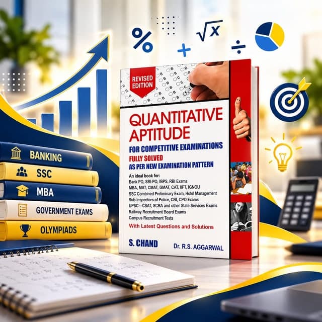 Quantitative Aptitude book for banking, SSC, MBA and olympiad exams